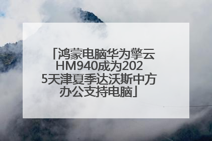 鸿蒙电脑华为擎云 HM940成为2025天津夏季达沃斯中方办公支持电脑