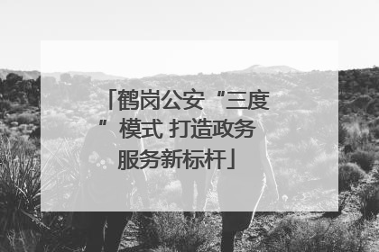 鹤岗公安“三度”模式 打造政务服务新标杆
