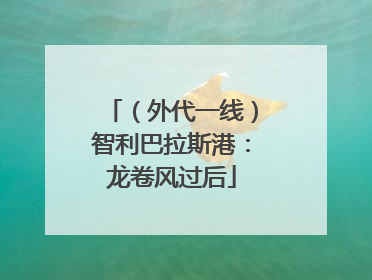 （外代一线）智利巴拉斯港：龙卷风过后