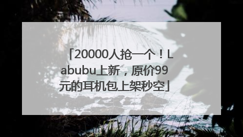 20000人抢一个！Labubu上新，原价99元的耳机包上架秒空