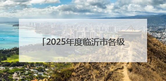 2025年度临沂市各级机关补充录用公务员公告