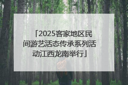 2025客家地区民间游艺活态传承系列活动江西龙南举行