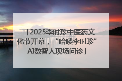 2025李时珍中医药文化节开幕，“哈喽李时珍”AI数智人现场问诊